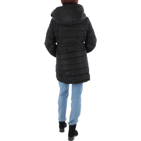 Laundry by Shelli Segal Quilted Mid-Length Puffer Coat with Bib Lining - Picture 3 of 3